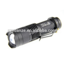 7W 300LM Mini LED Flash luz antorcha Zoom ajustable Zoom lámpara para montar, acampar, senderismo, caza y yo